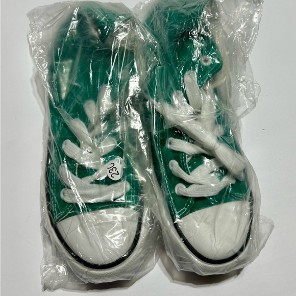 Green Dream Kicks | Xraehni High-Top Canvas Sneakers | Unisex | Size 5 f / 3.5 m - Picture 6 of 8